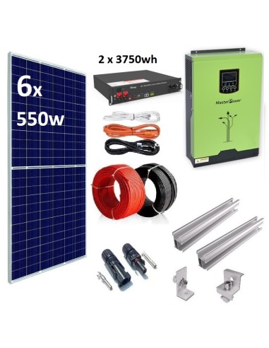 Kit Solar Aislada 5000W 48V 7500wh