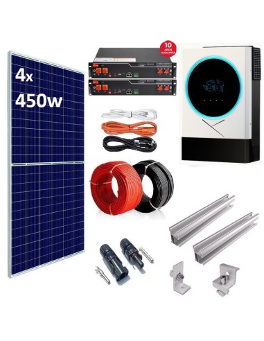 Kit Solar Aislada 5600w 48V 2400wh litio Pylontech