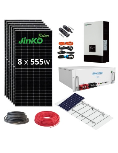 Kit Solar Aislada Luxpower 5000w 48V Litio HinaESS